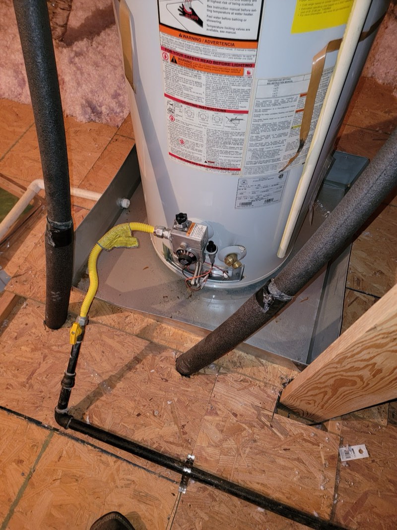 Gas water heater connections RS Plumbing